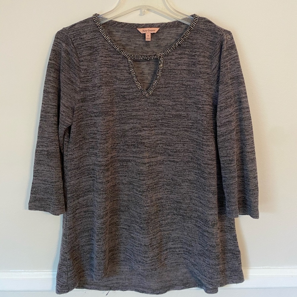 Juicy Couture Grey Gemmed Shirt